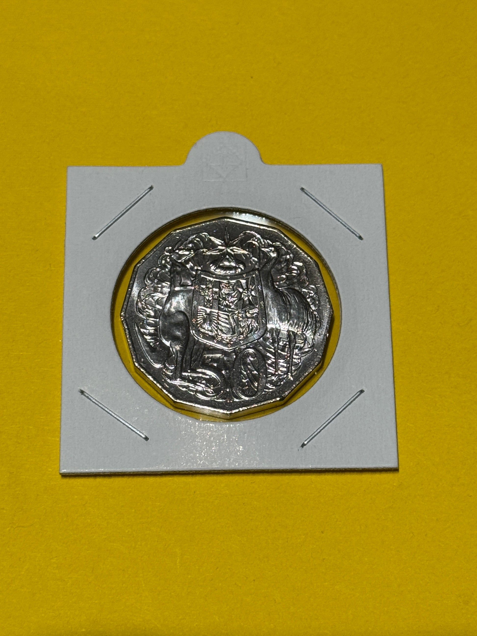 2021 50 Cent Coin - Coat of Arms - Uncirculated - comes in 2x2 - New Age Numismatics