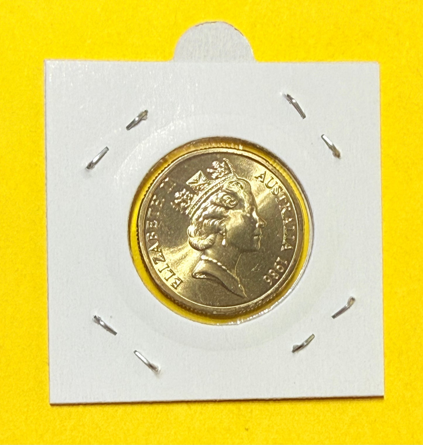 1986 $1 Coin - Choice Uncirculated - Year Of Peace - ex mint set - comes in 2x2