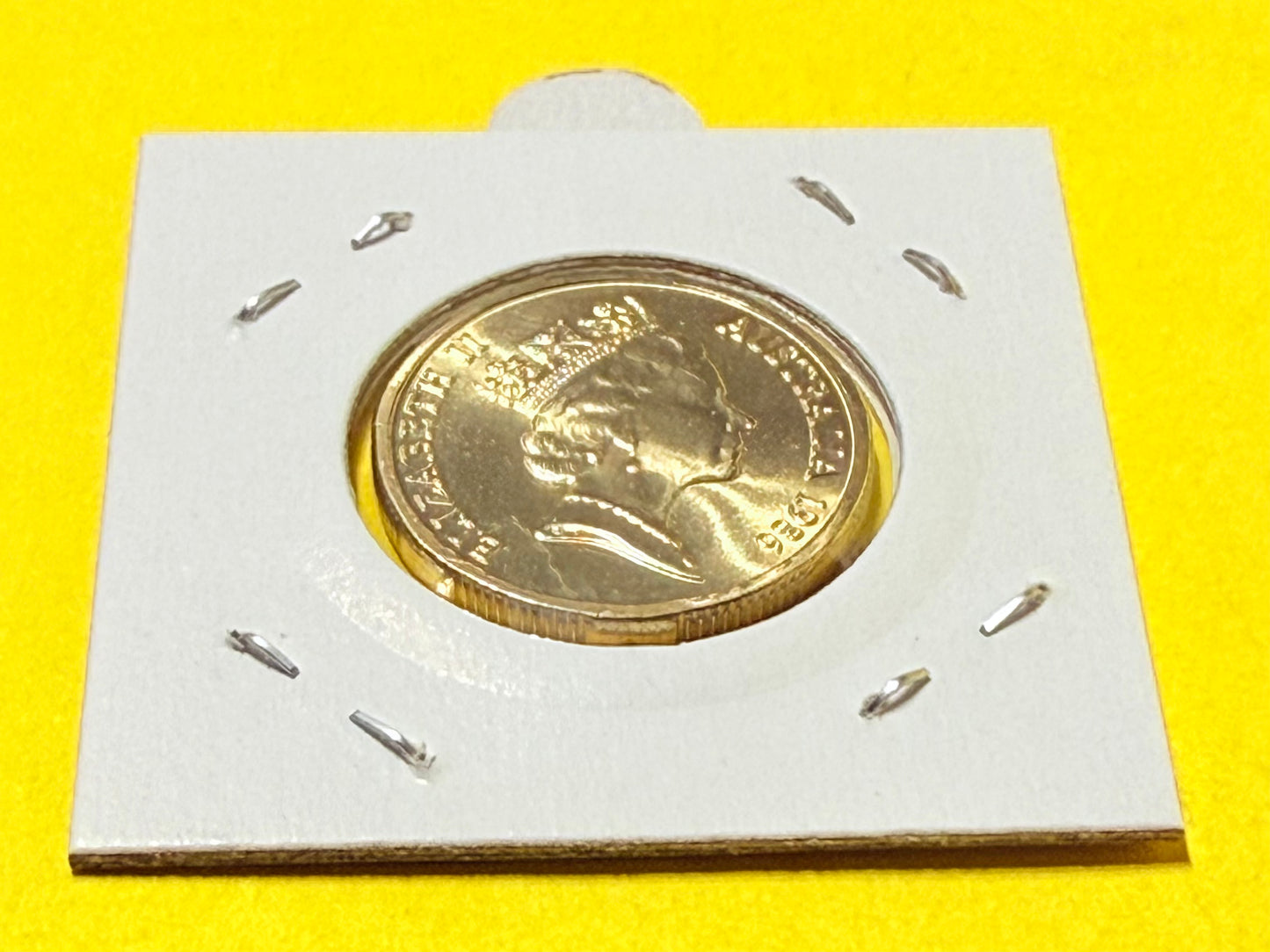 1986 $1 Coin - Choice Uncirculated - Year Of Peace - ex mint set - comes in 2x2