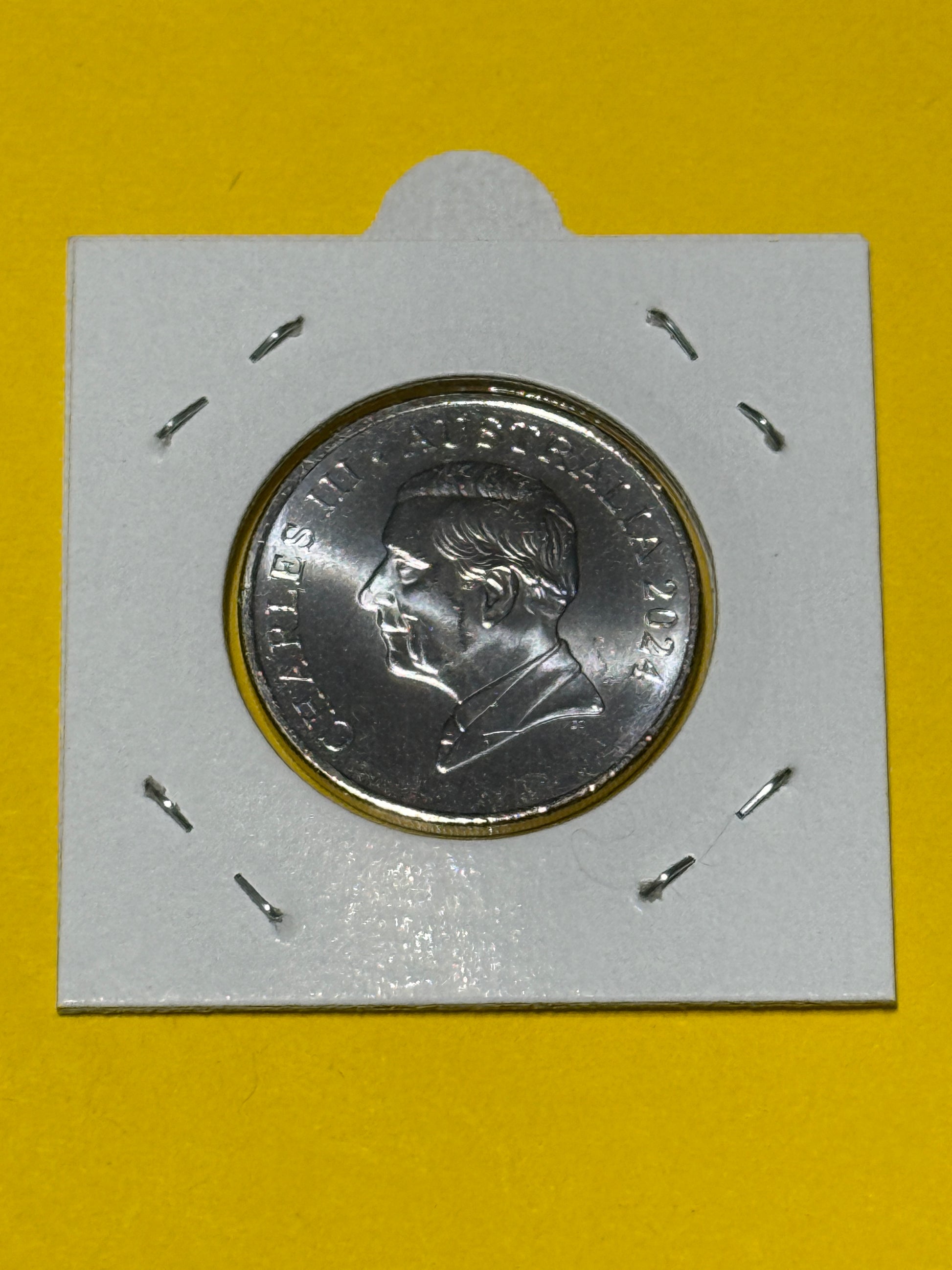 2024 20 Cent Coin - Uncirculated - King Charles - ex RAM roll - comes in 2x2 - New Age Numismatics