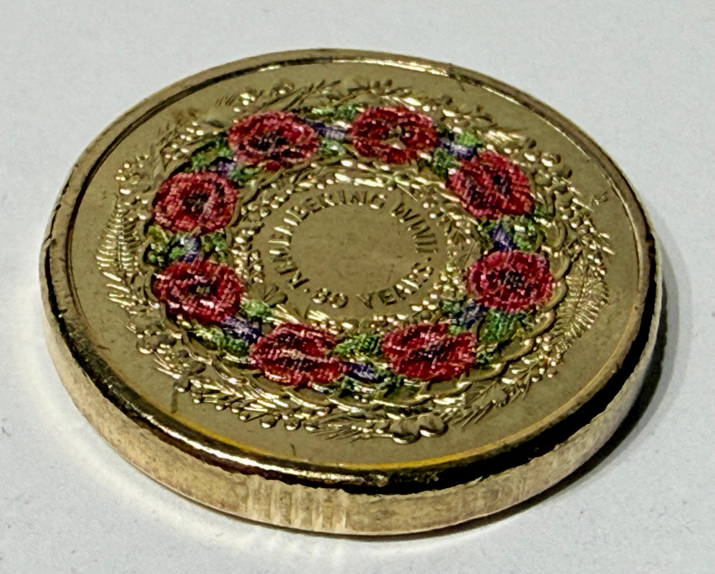 2025 $2 Remembrance Poppy Wreath - Uncirculated - 80 Years WWII Coloured Coin