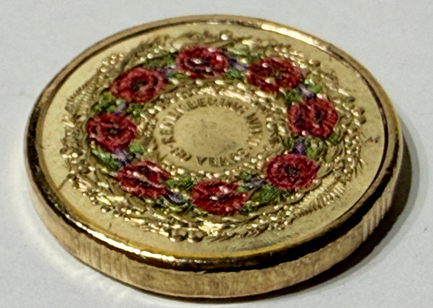 2025 $2 Remembrance Poppy Wreath - Uncirculated - 80 Years WWII Coloured Coin