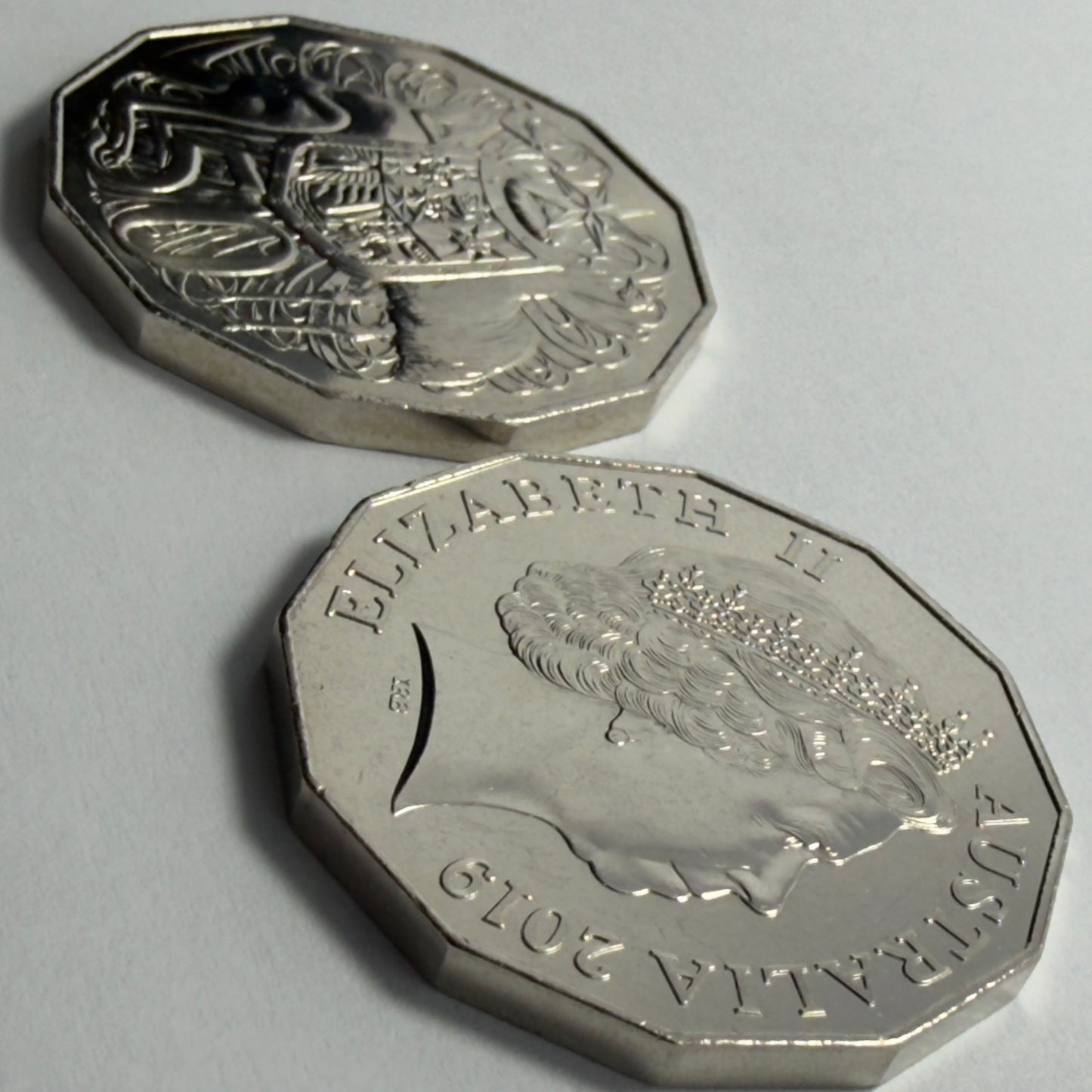 2019 50 Cent Coin - Choice Uncirculated - IRB Effigy - X Mint set - comes in 2x2