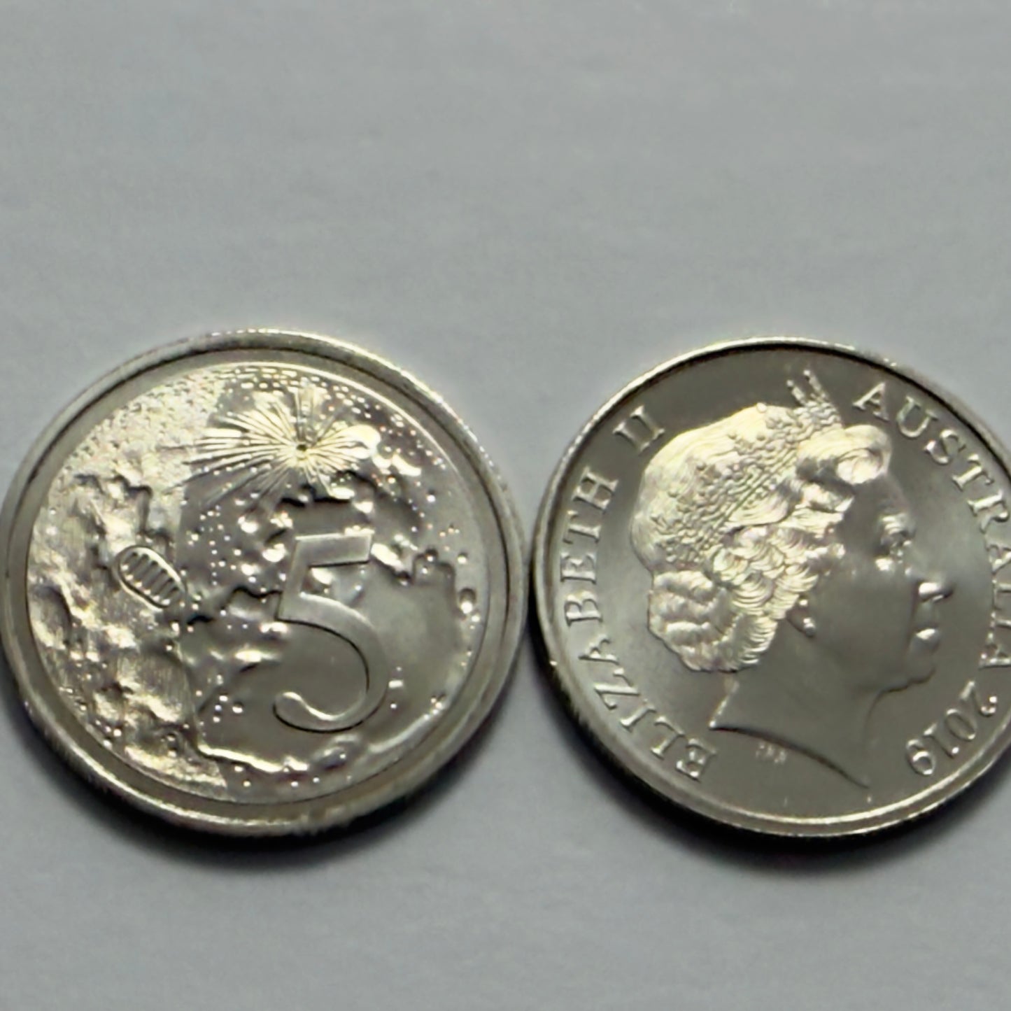2019 5 Cent Coin - Moon Landing - Choice Uncirculated - X mint set - in 2x2