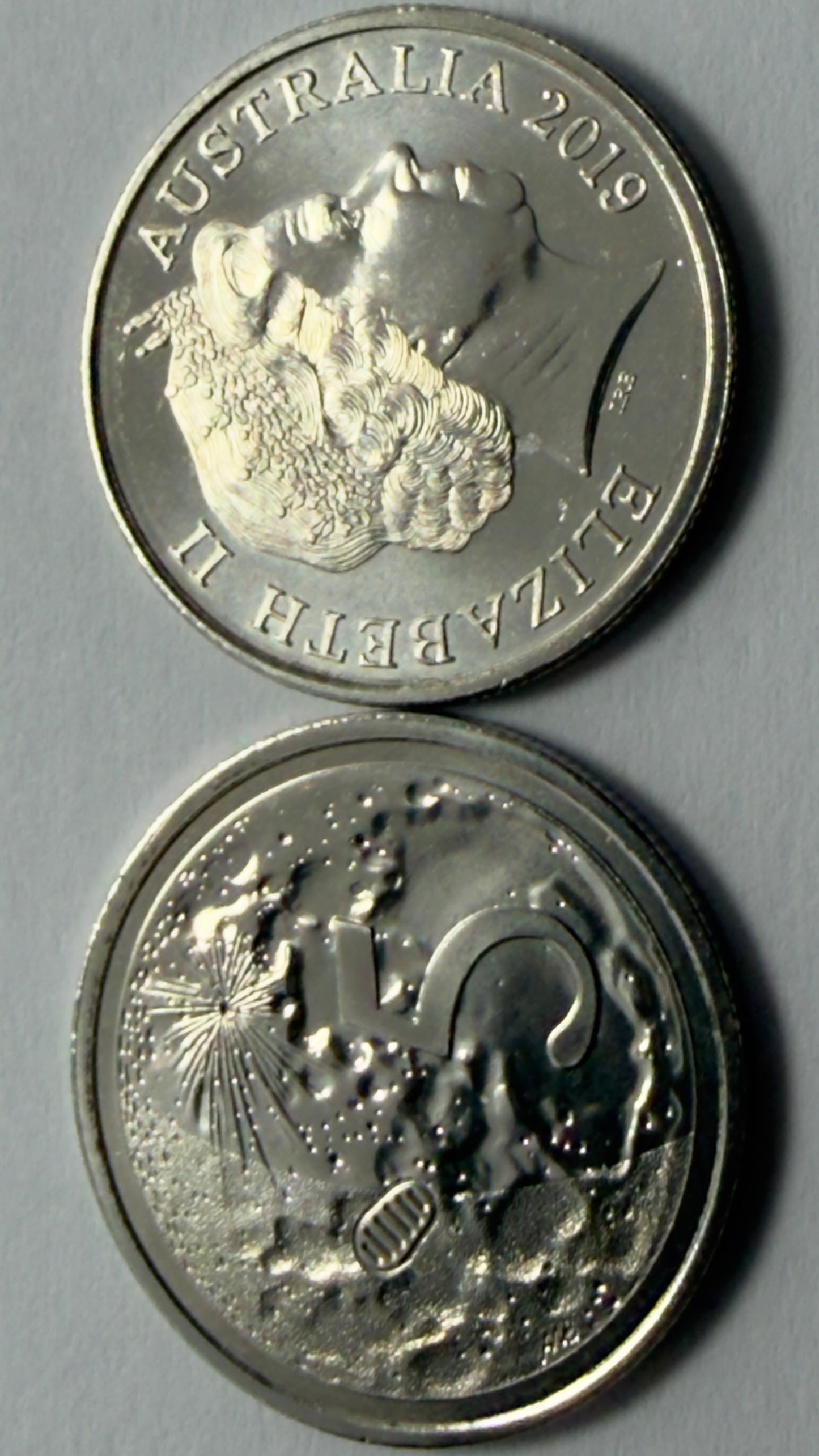 2019 5 Cent Coin - Moon Landing - Choice Uncirculated - X mint set - in 2x2