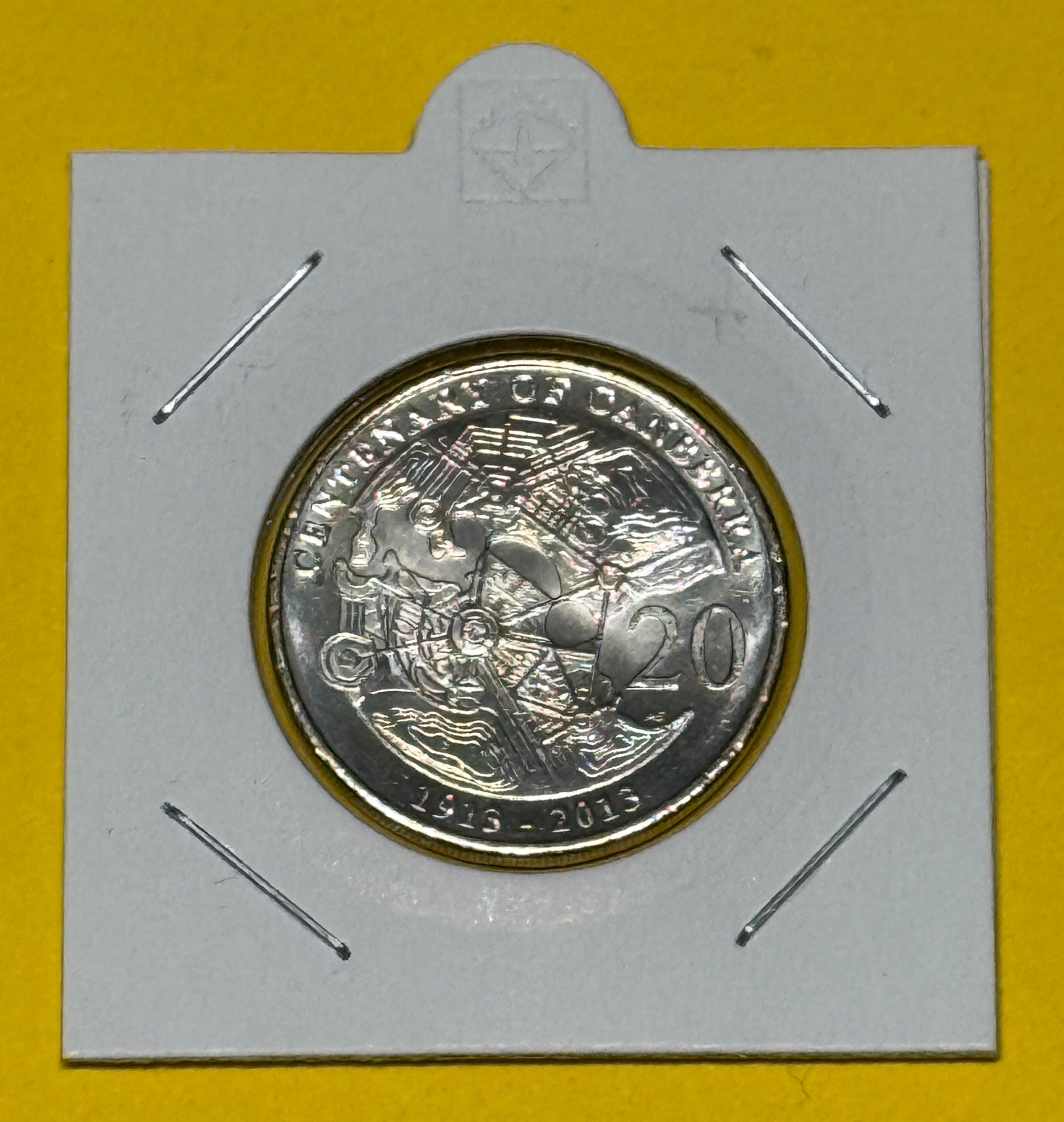 2013 20 Cent Coin - Centenary of Canberra - Uncirculated - Comes in 2x2 - New Age Numismatics