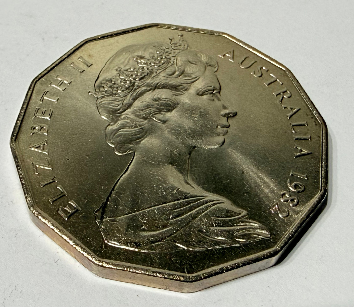 1982 50 Cent Coin - Uncirculated - Commonwealth Games - Ex Mint Roll - In 2x2