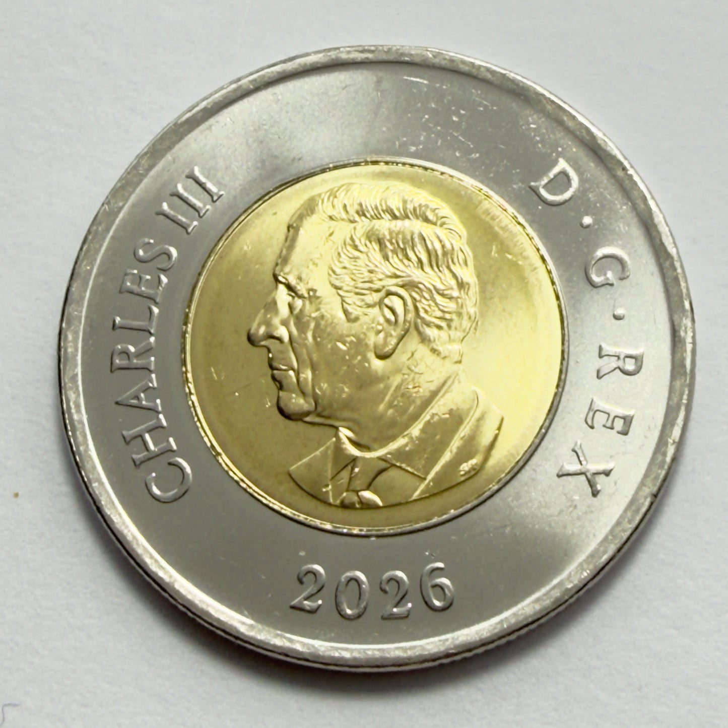 2026 Canada $2 -50th Anniversary of CN Tower -Glows Under UV - Uncirculated
