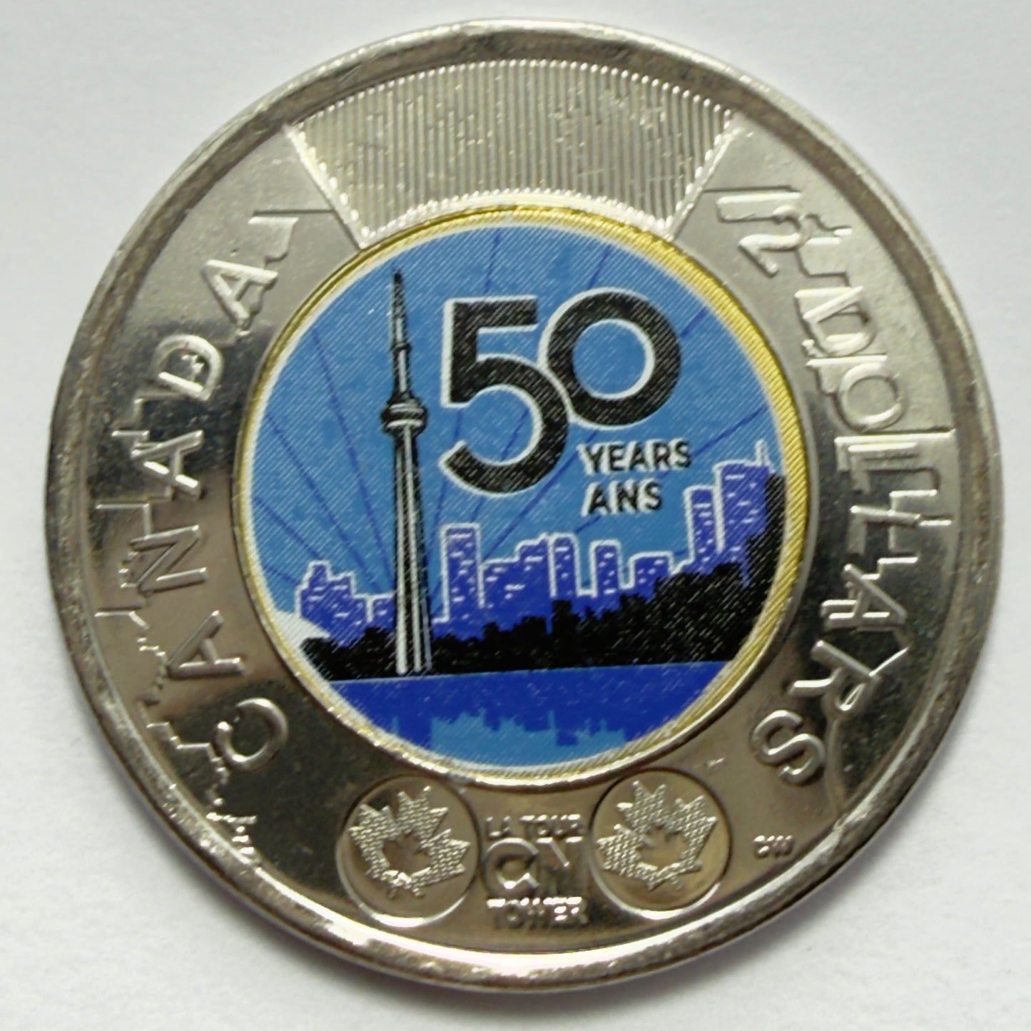 2026 Canada $2 -50th Anniversary of CN Tower -Glows Under UV - Uncirculated