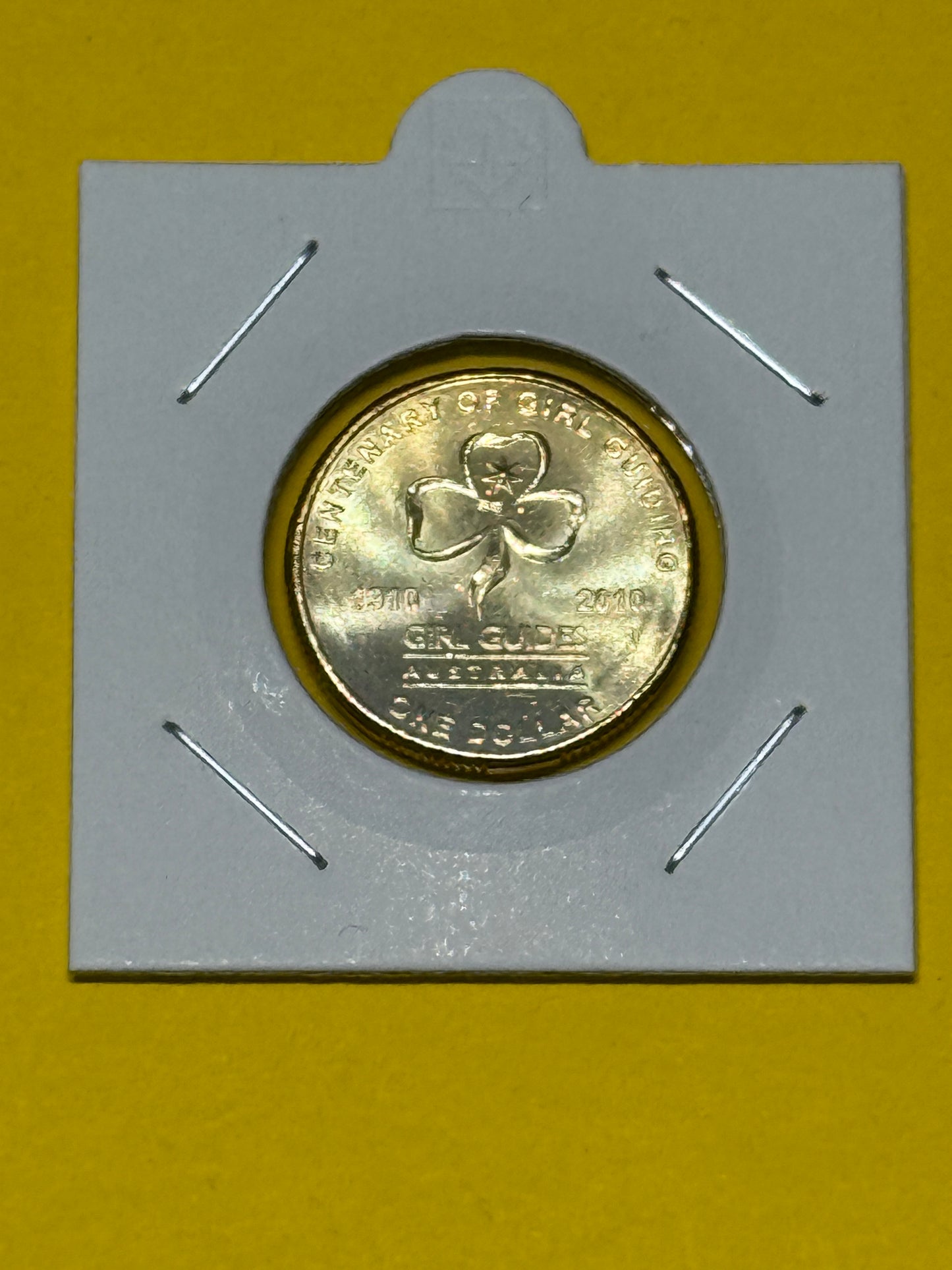2010 $1 Coin - Centenary of Girl Guiding - Uncirculated - comes in 2x2 - New Age Numismatics