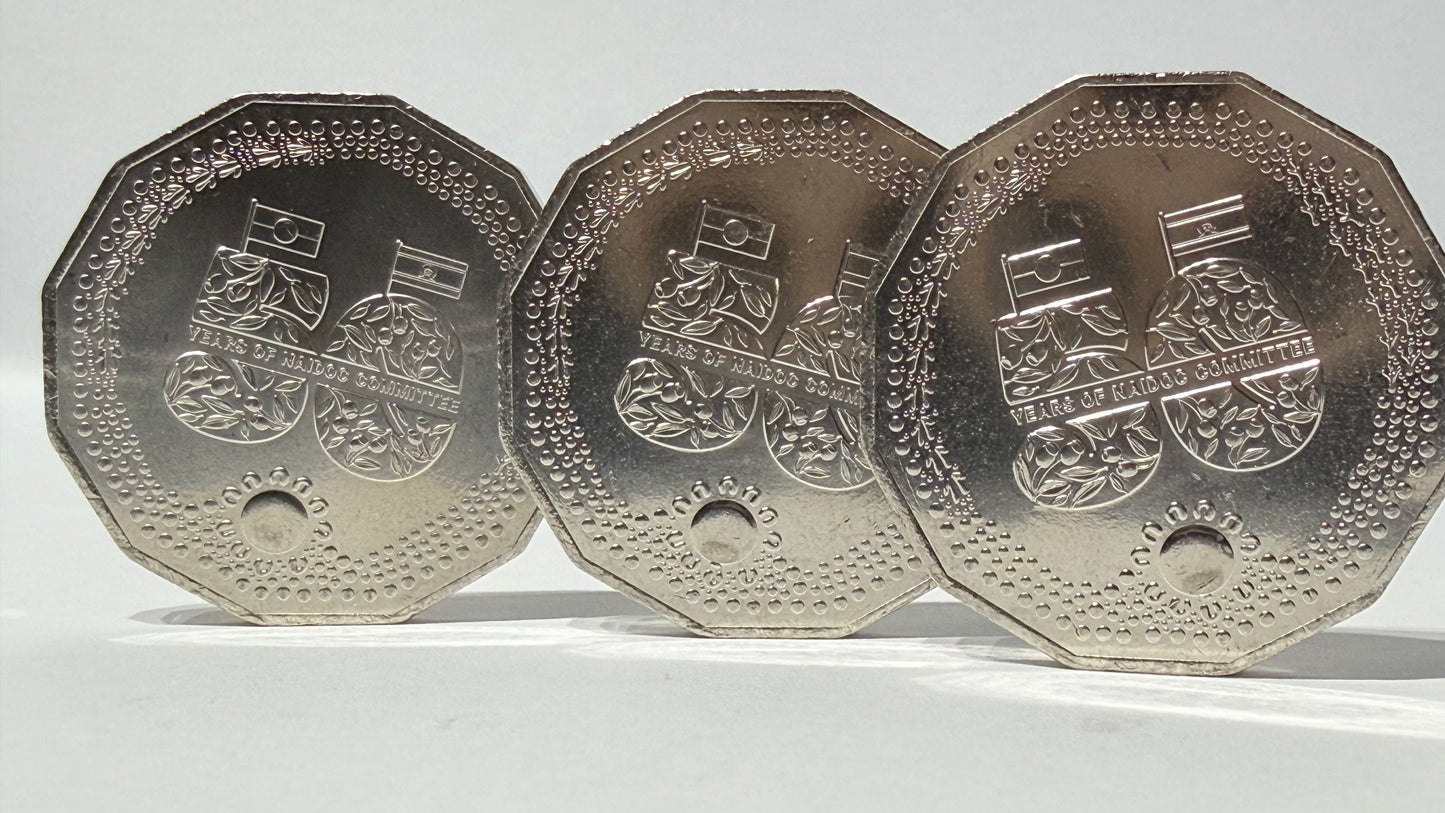 2024 NAIDOC 50 Cent Coin - Uncirculated - 2.3 Million Minted - Comes In 2x2