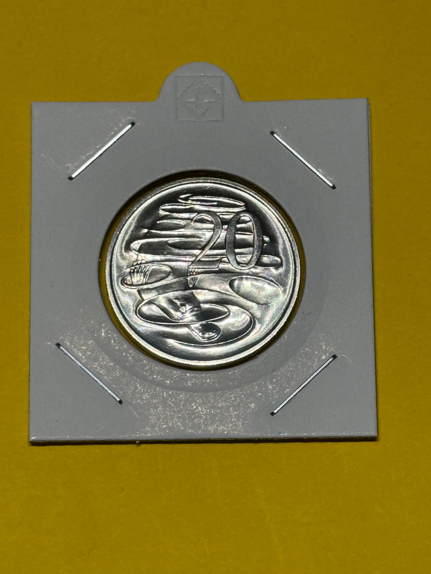 1986 20 Cent Coin - Choice Uncirculated - mint set ONLY coin - comes in 2x2 - New Age Numismatics