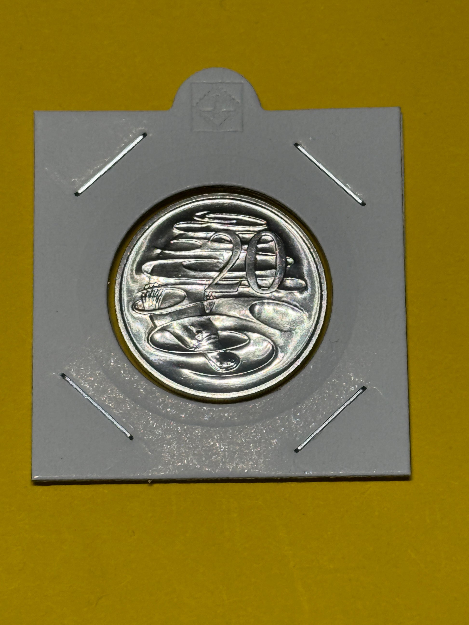 1986 20 Cent Coin - Choice Uncirculated - mint set ONLY coin - comes in 2x2 - New Age Numismatics