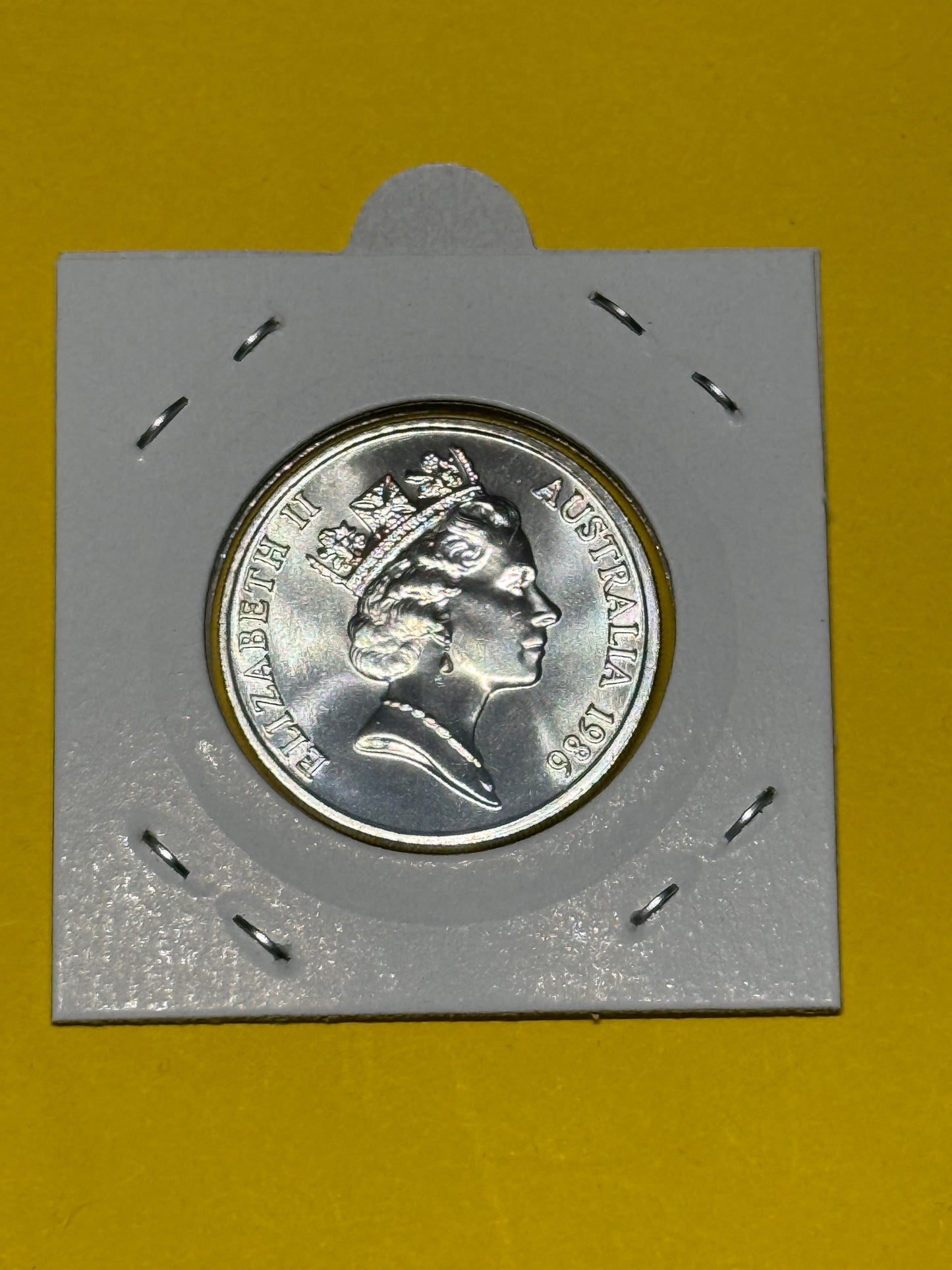 1986 20 Cent Coin - Choice Uncirculated - mint set ONLY coin - comes in 2x2 - New Age Numismatics