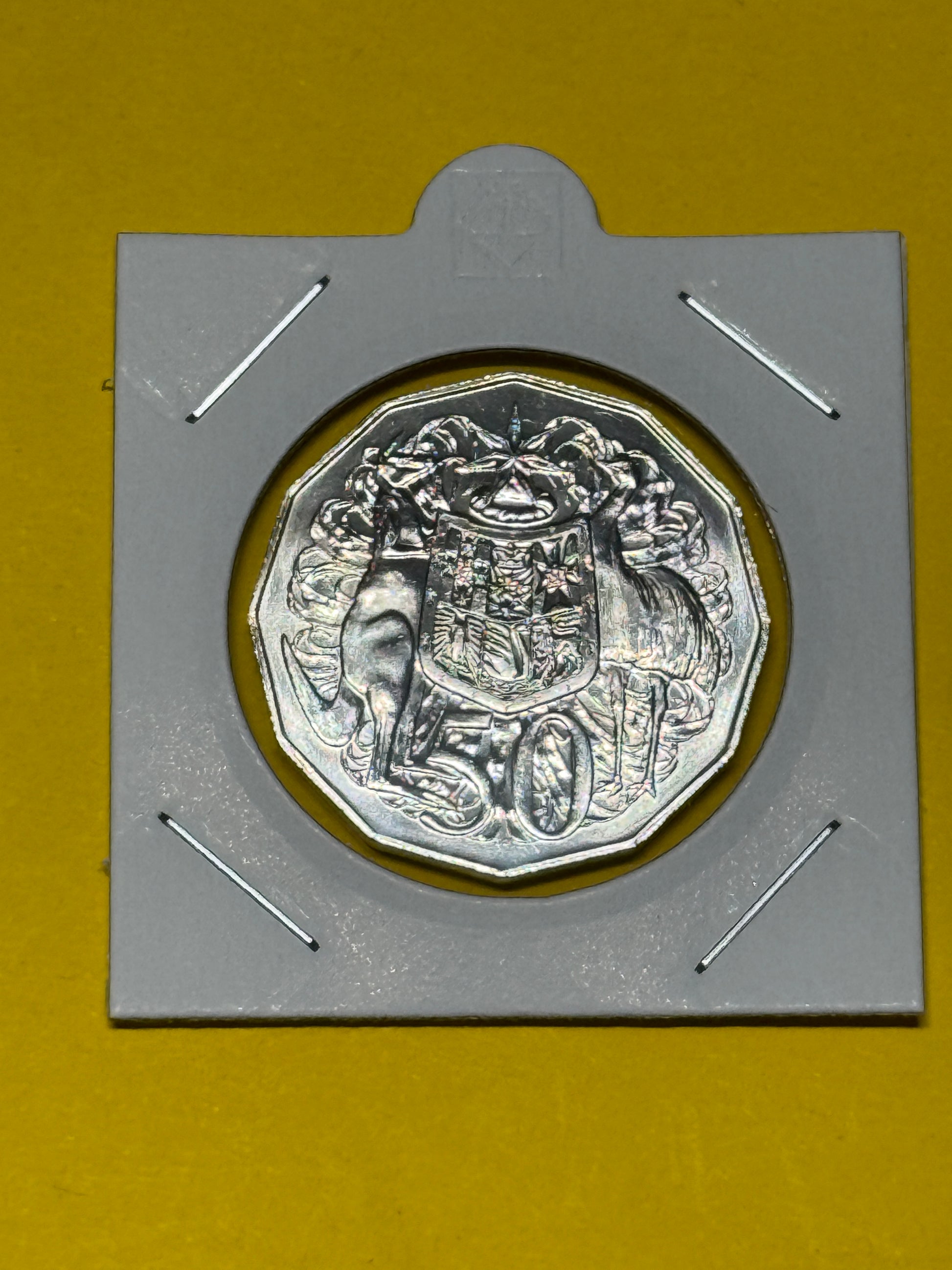 1987 50 Cent Coin - Choice Uncirculated - Mint Set Only Coin - Fifty Cent - 2x2 - New Age Numismatics