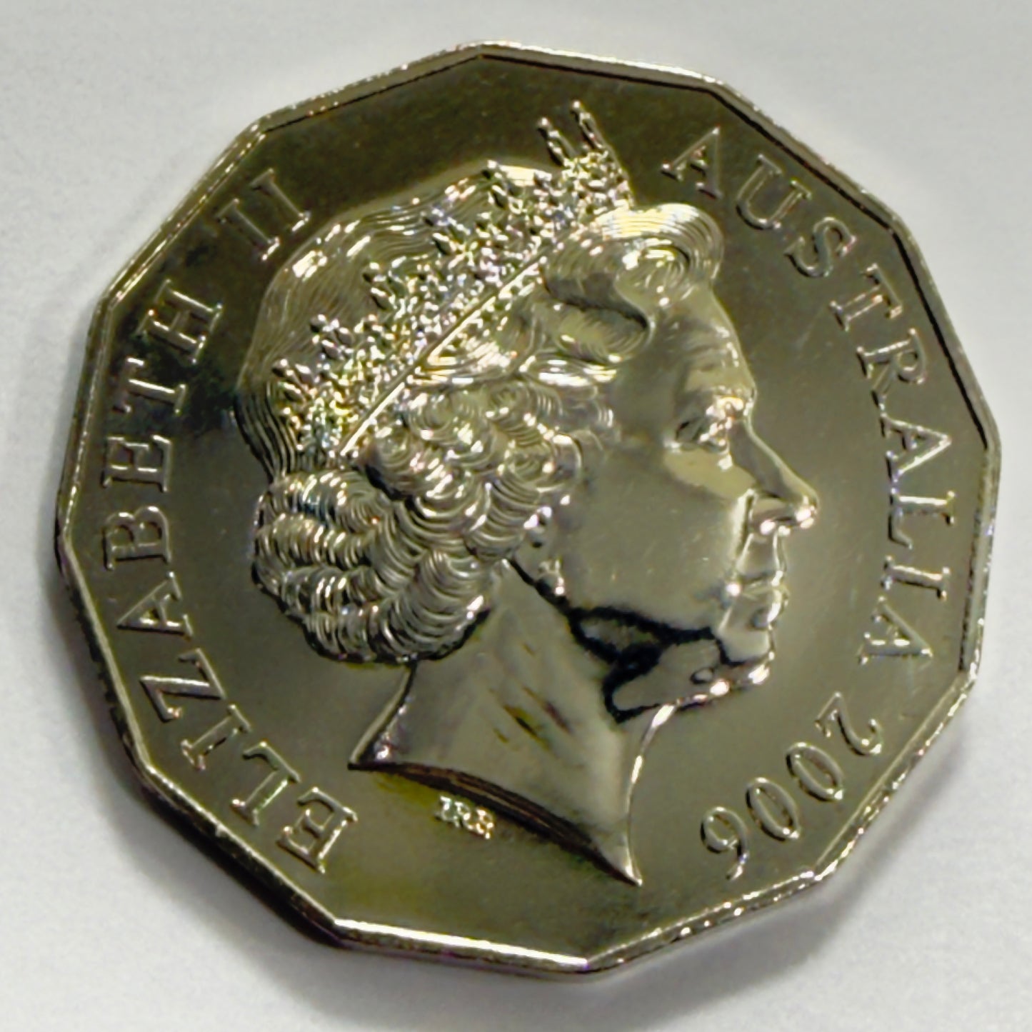 2006 50 Cent Coin - Uncirculated - ex mint set coin - comes in 2x2