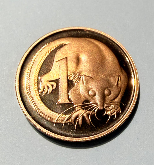 1985 1 Cent Proof Coin - One Cent Proof Coin - comes in 2x2