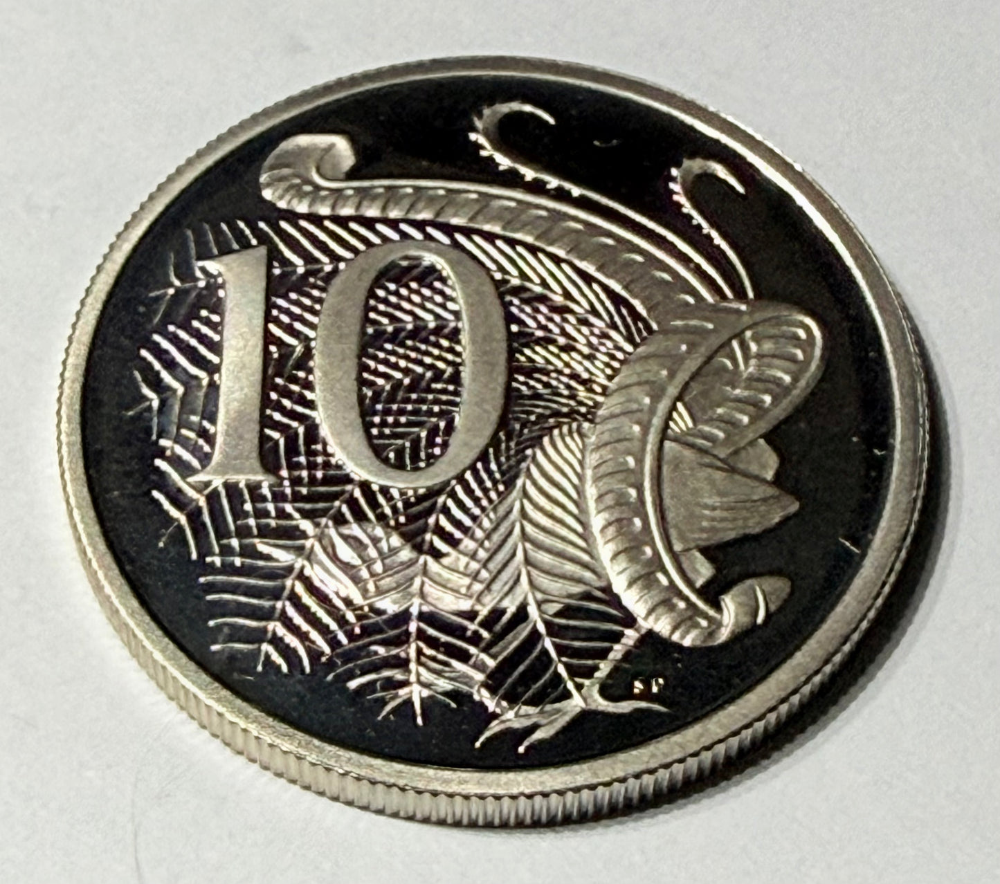 1985 10 Cent Proof Coin - Ten Cent Lyrebird Proof Coin - comes in 2x2