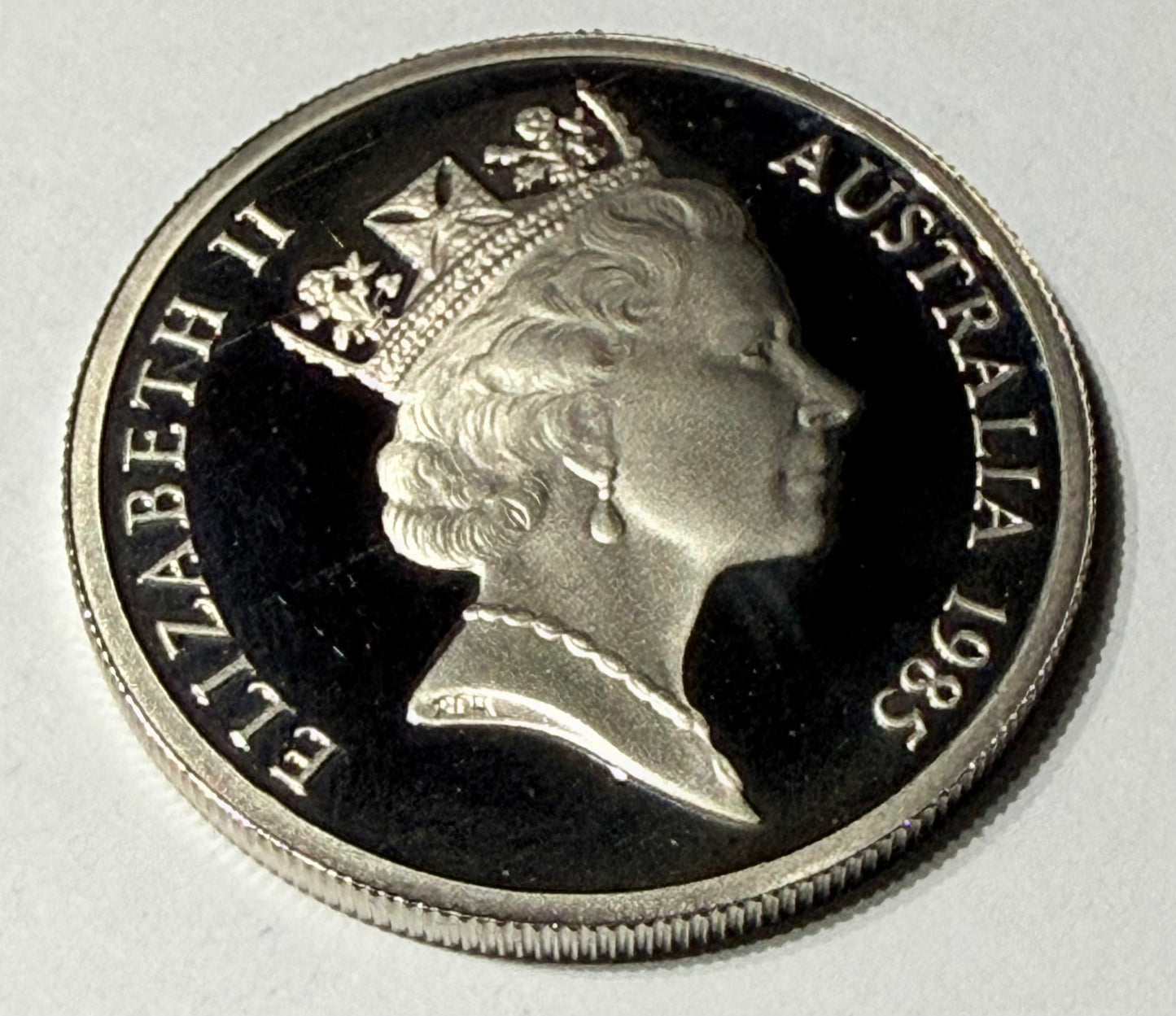 1985 10 Cent Proof Coin - Ten Cent Lyrebird Proof Coin - comes in 2x2