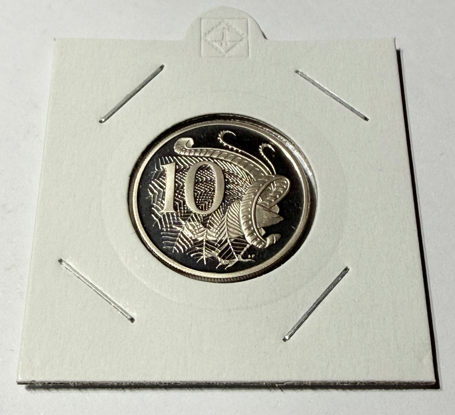 1985 10 Cent Proof Coin - Ten Cent Lyrebird Proof Coin - comes in 2x2