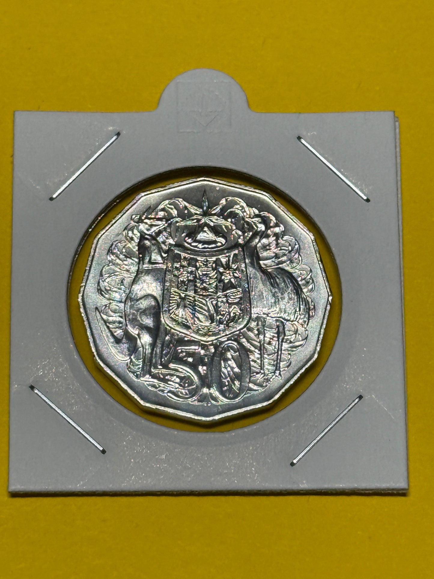 1990 50 Cent Coin - Choice Uncirculated - Mint Set ONLY Coin - comes in 2x2 - New Age Numismatics