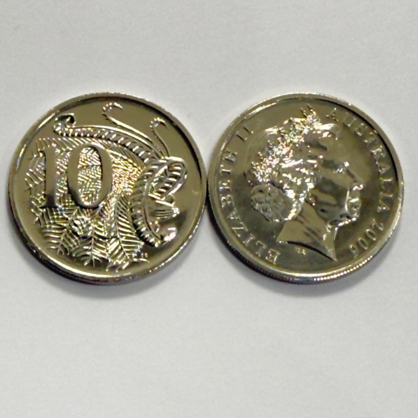 2006 10 Cent Coin - Uncirculated - Ex Mint Set Coin - comes in 2x2