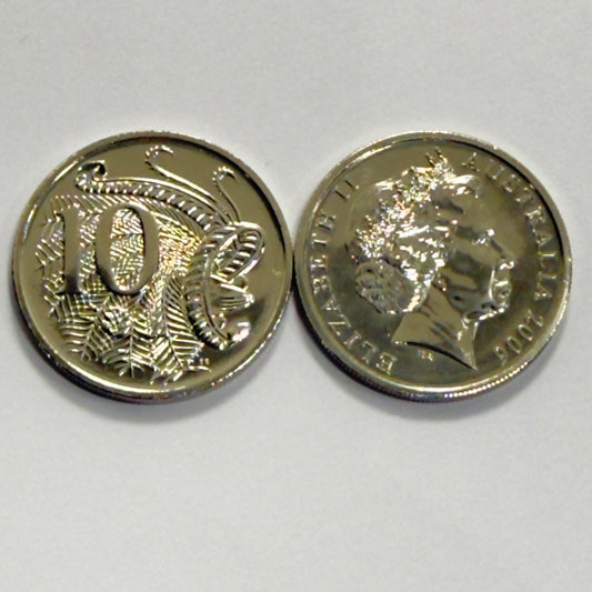 2006 10 Cent Coin - Uncirculated - Ex Mint Set Coin - comes in 2x2