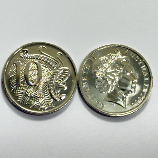 2006 10 Cent Coin - Uncirculated - Ex Mint Set Coin - comes in 2x2