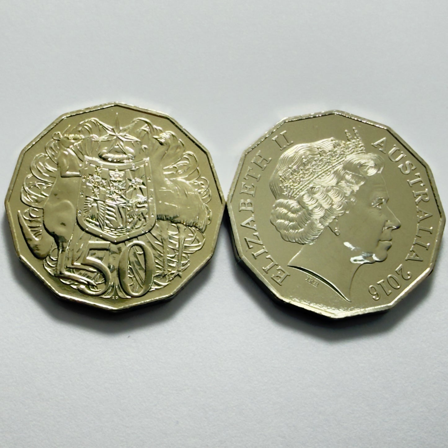 2016 50 Cent Coin - Uncirculated - COA Fifty Cent 50c - comes in 2x2