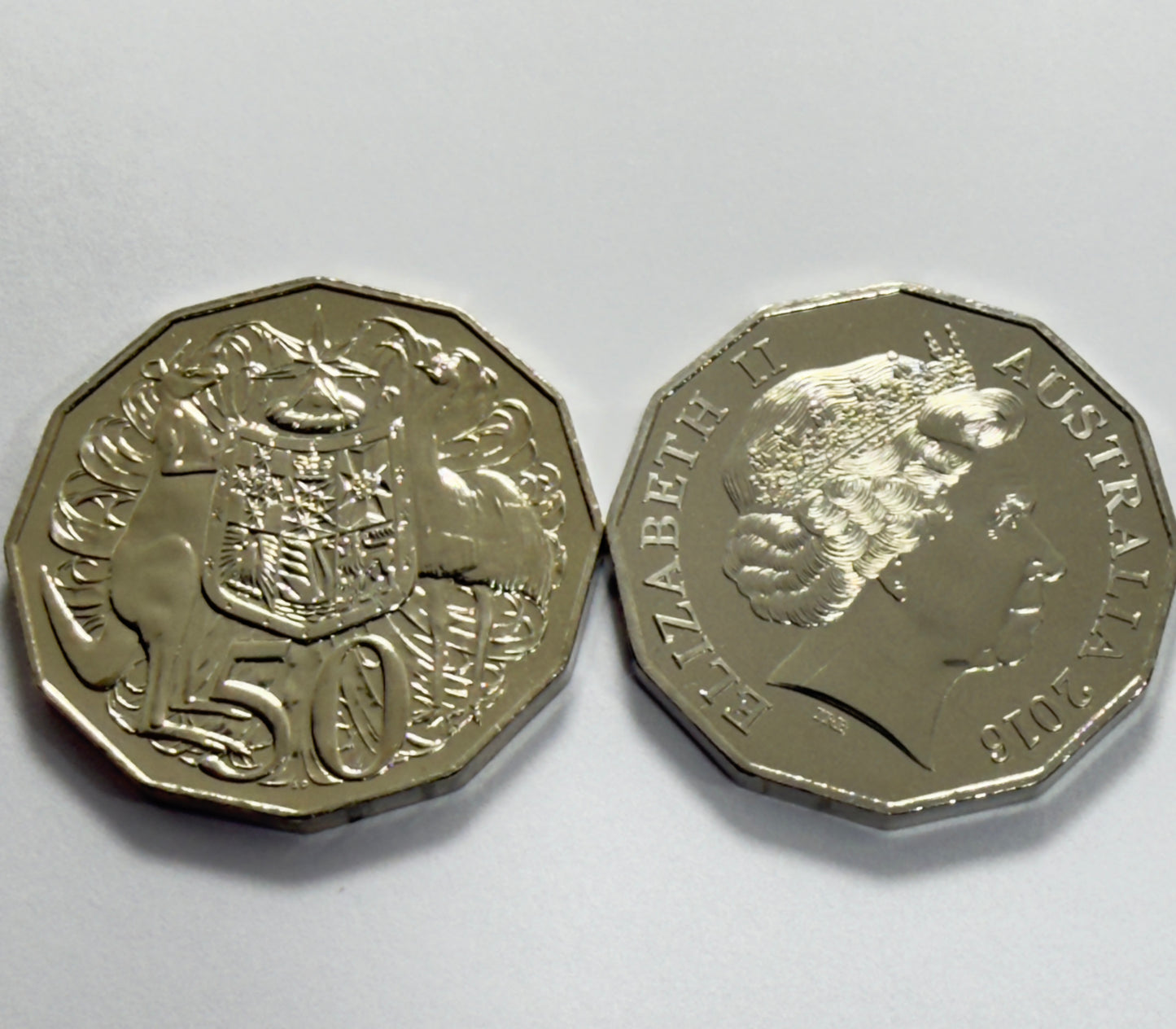 2016 50 Cent Coin - Uncirculated - COA Fifty Cent 50c - comes in 2x2