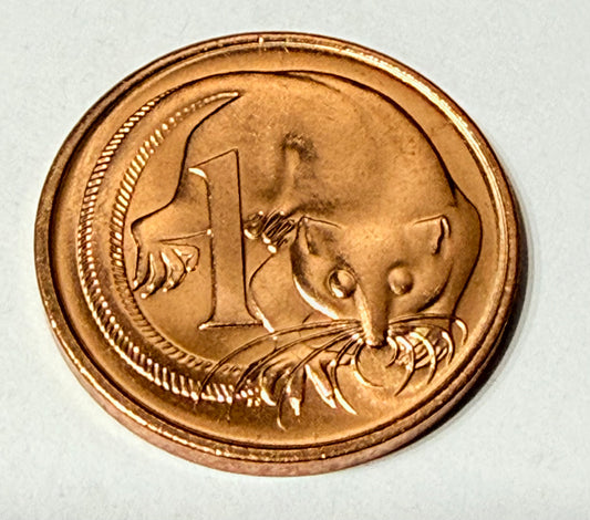 1985 1 Cent Coin - Uncirculated - Ex Mint Roll - Comes In 2x2