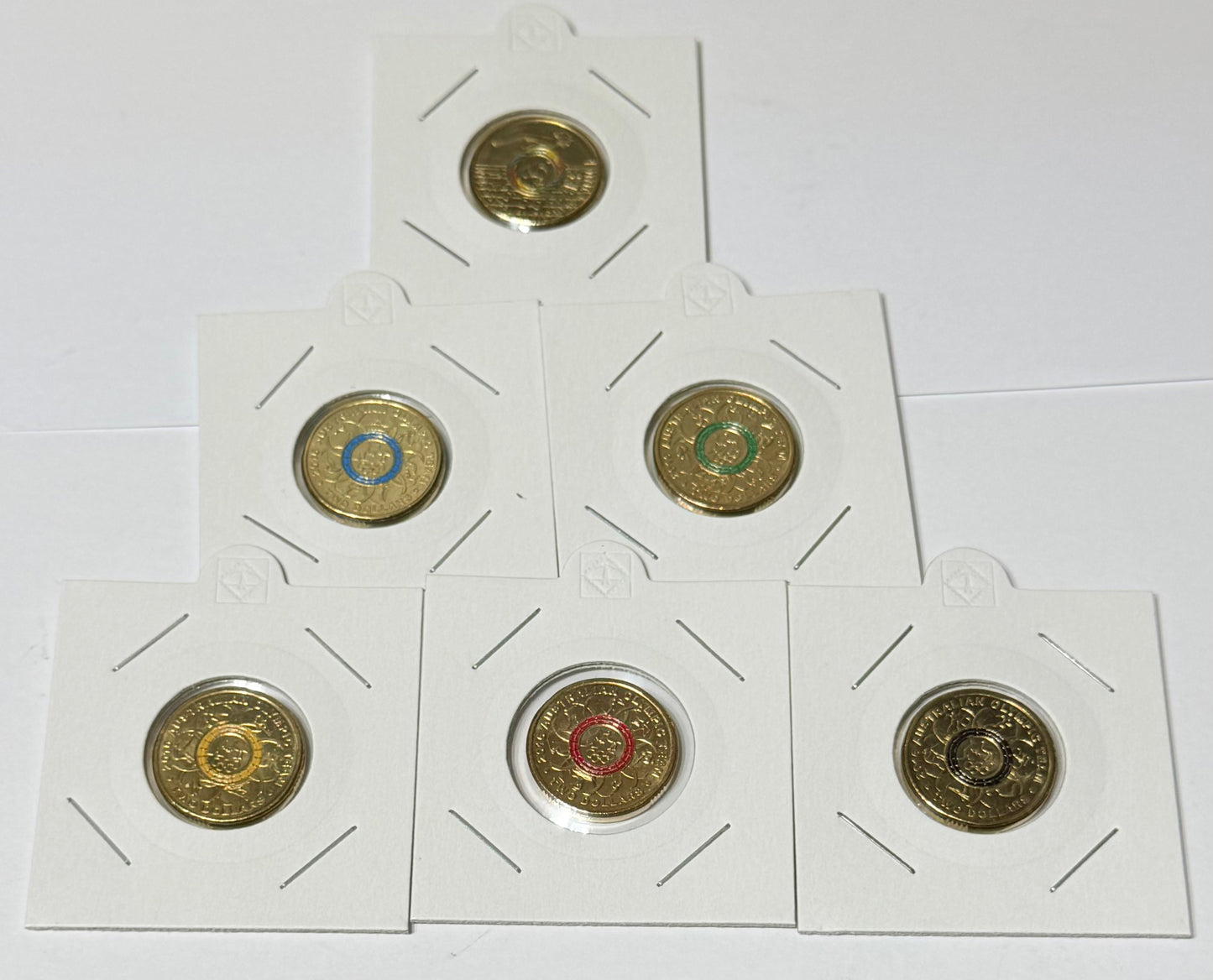 2016 $2 RIO - Olympic Games 6 Coin Set - Uncirculated - come in 2x2s