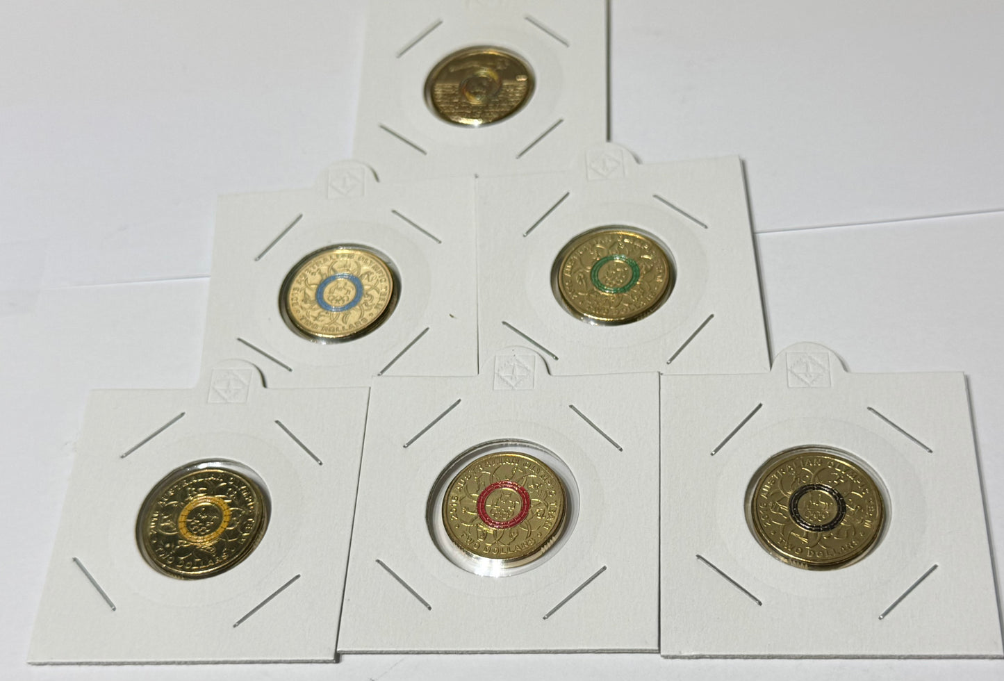 2016 $2 RIO - Olympic Games 6 Coin Set - Uncirculated - come in 2x2s