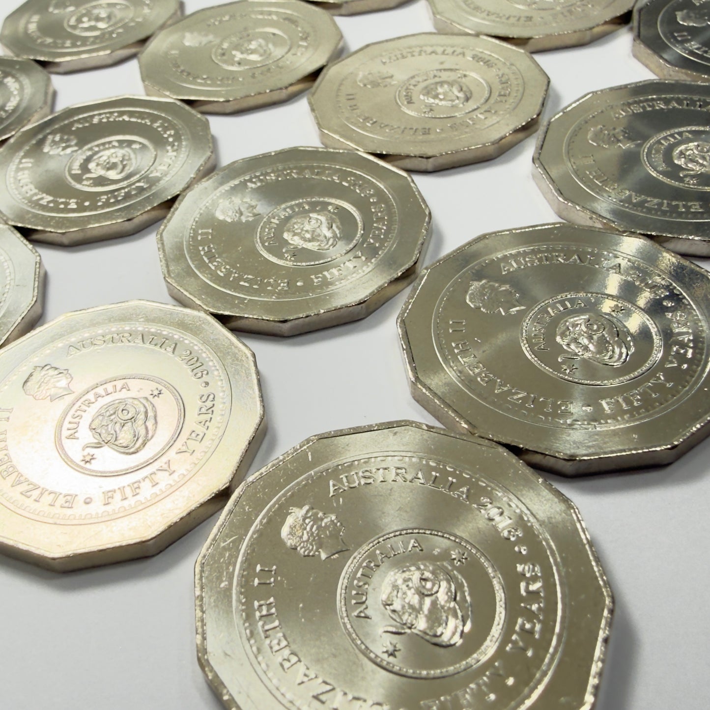 2016 50 Cent Coin - Uncirculated -Fifty Cent Changeover Coin - 50c in 2x2
