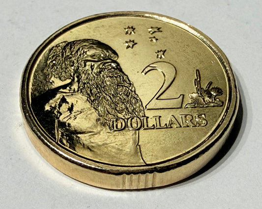 2024 $2 Coin - Choice Uncirculated - King Charles - ex mint set coin - in 2x2