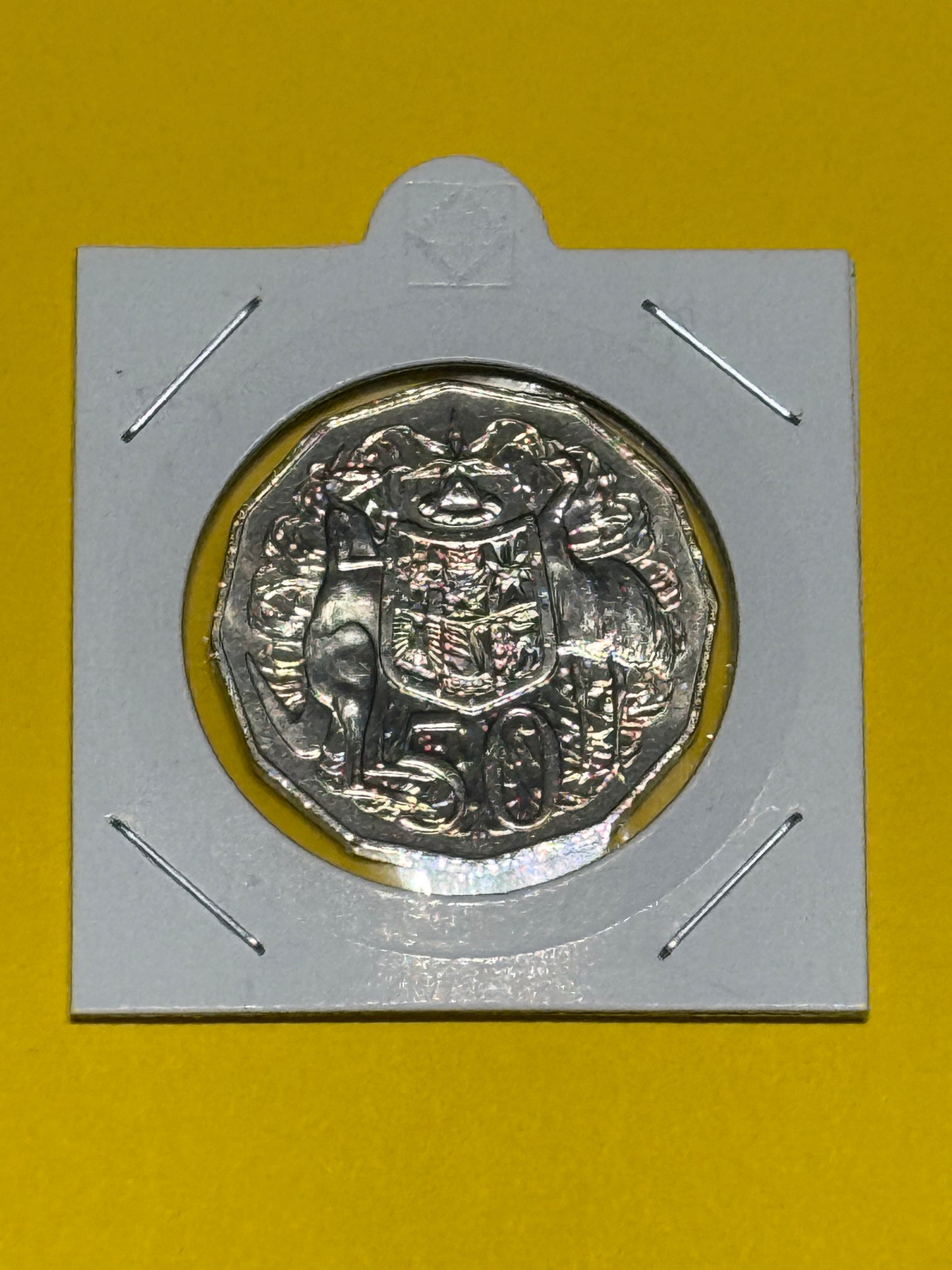 1996 50 Cent Coin - Coat of Arms - Uncirculated - comes in 2x2 - New Age Numismatics