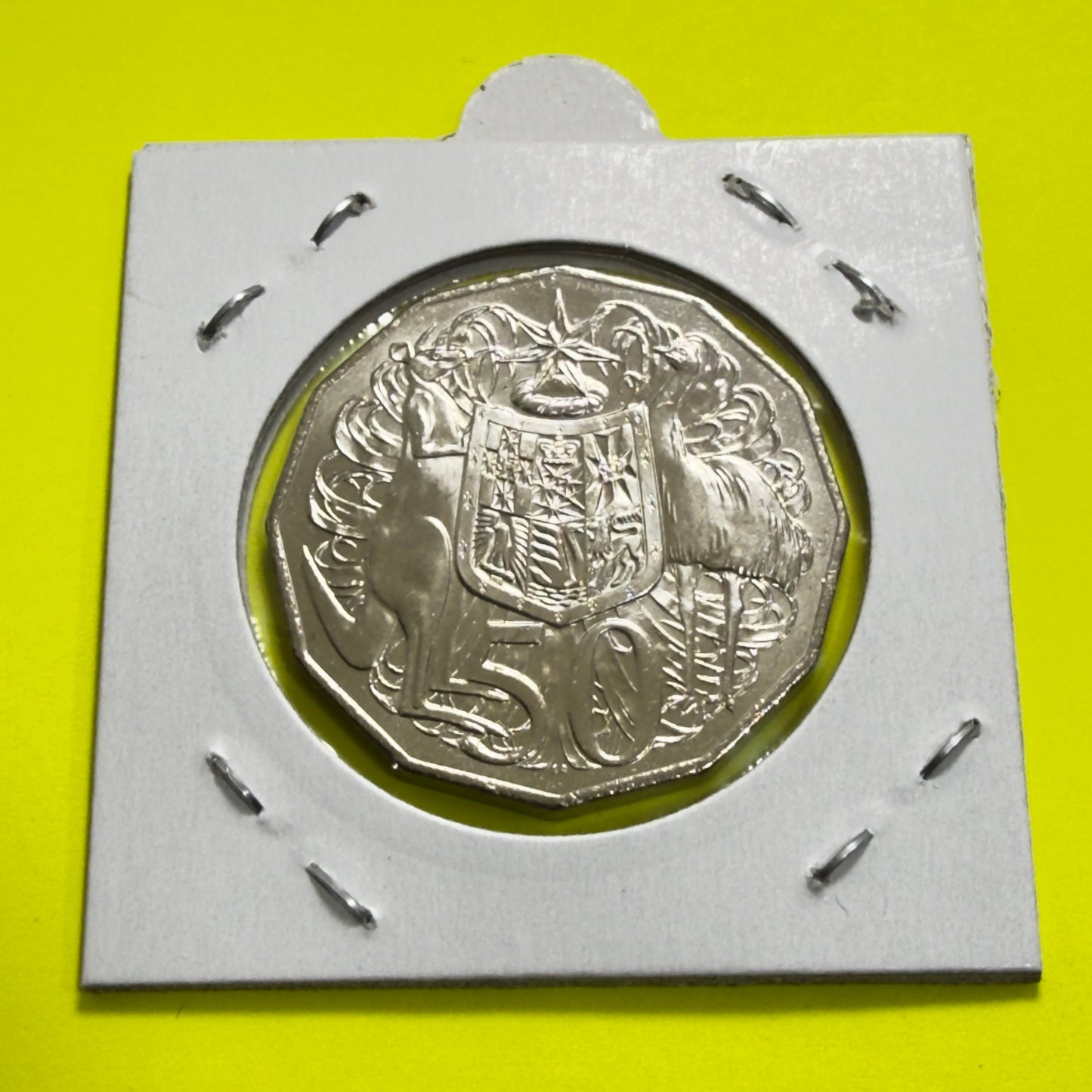 2016 50 Cent Coin - Uncirculated -Fifty Cent Changeover Coin - 50c in 2x2