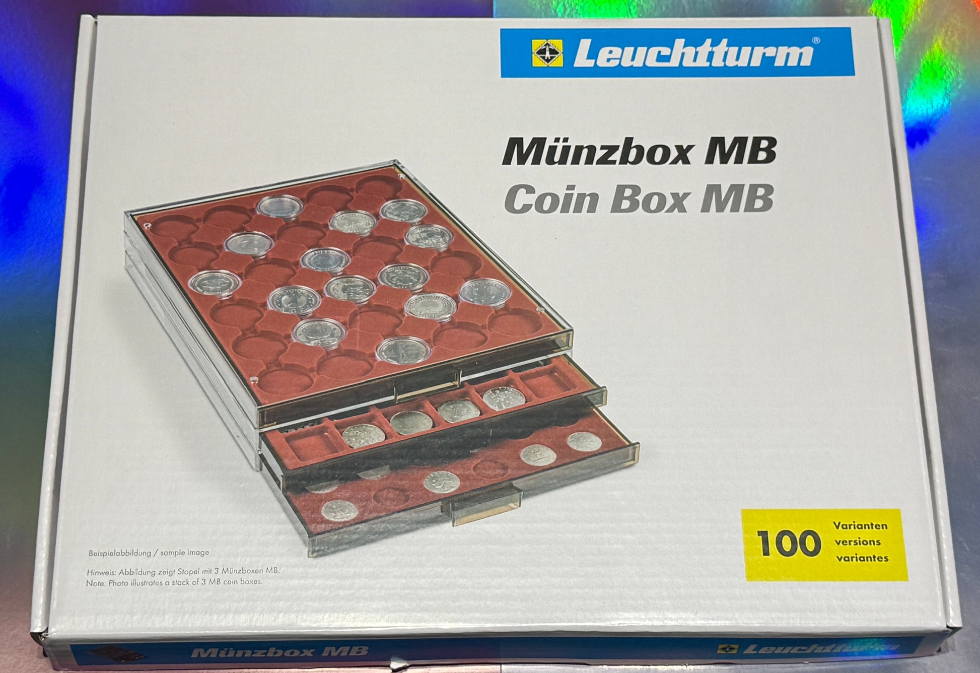 Leuchtturm 26mm Coin Box MB - to Suit 25-26mm Capsules Australian $1 - New Age Numismatics