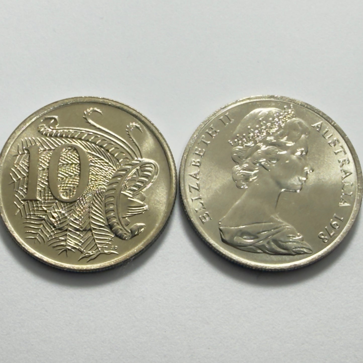 1978 10 Cent Coin - Uncirculated - ex Mint roll - Ten Cent 10c - comes in 2x2