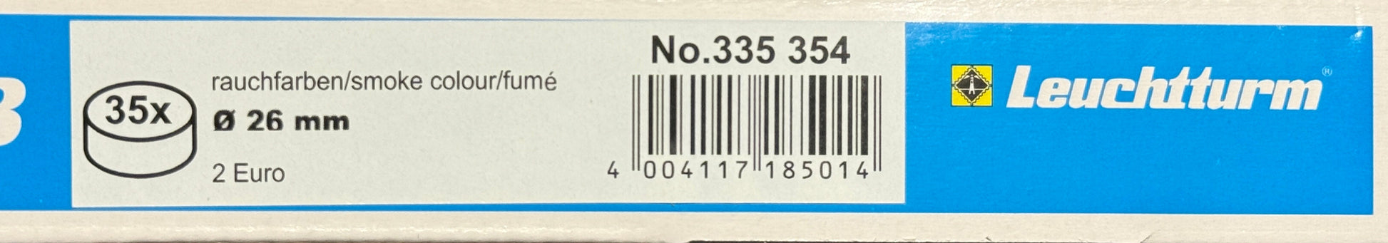 Leuchtturm 26mm Coin Box MB - to Suit 25-26mm Capsules Australian $1 - New Age Numismatics