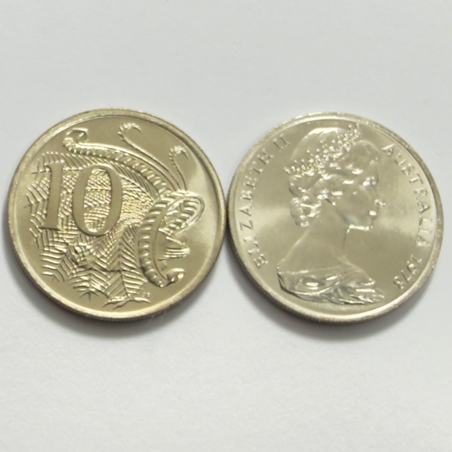 1978 10 Cent Coin - Uncirculated - ex Mint roll - Ten Cent 10c - comes in 2x2
