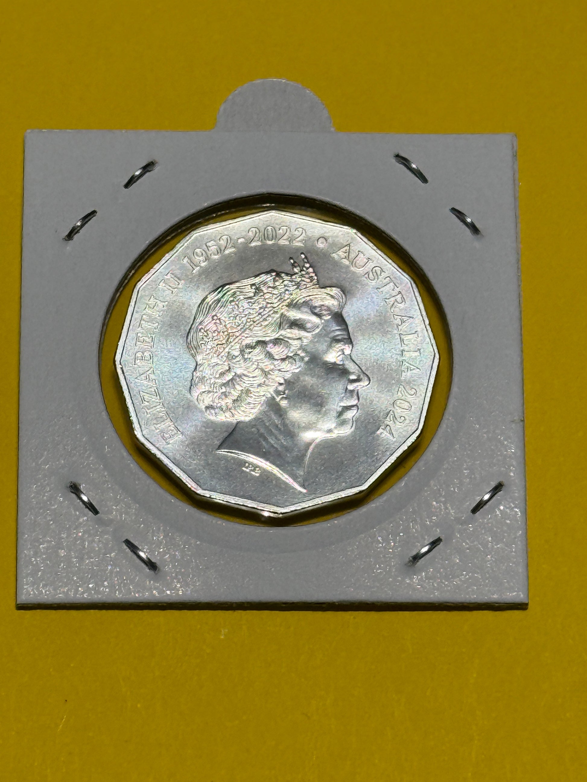 2024 50 Cent Coin - Uncirculated - Fifty Cent Queens Effigy 50c - in 2x2 - New Age Numismatics
