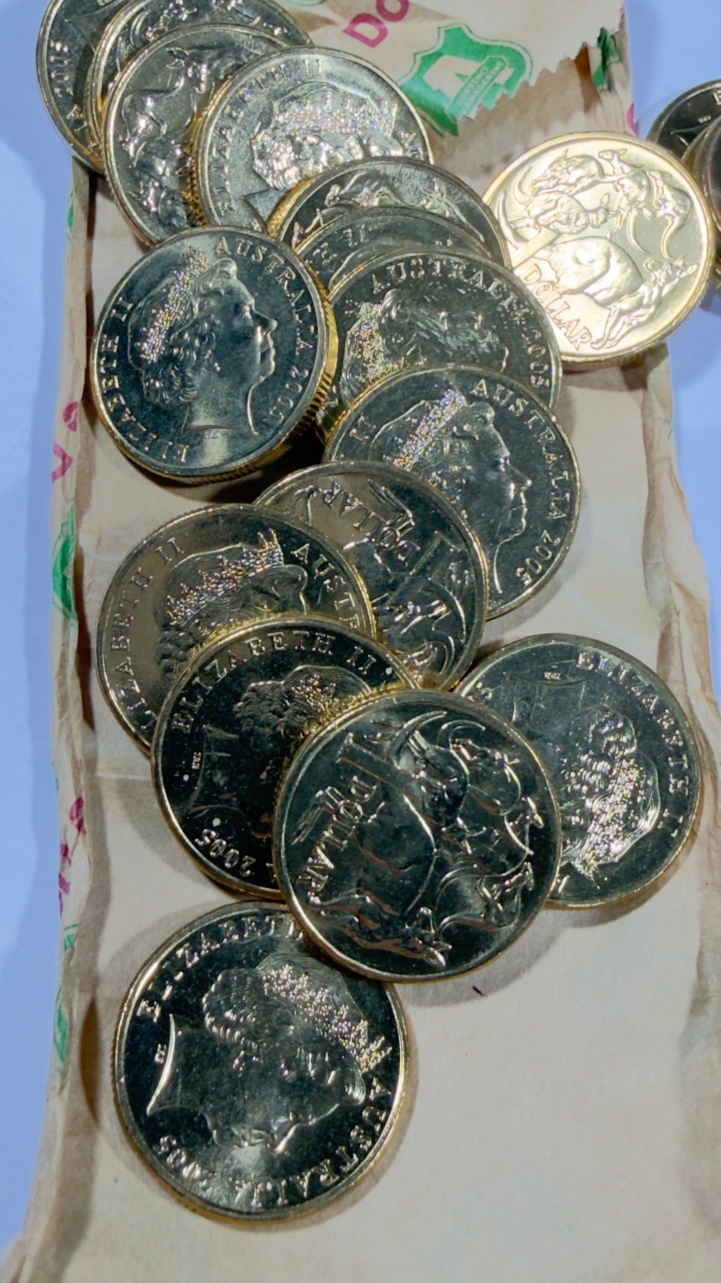 2005 $1 Coin - Mob of Roos - Uncirculated - One Dollar - comes in 2x2