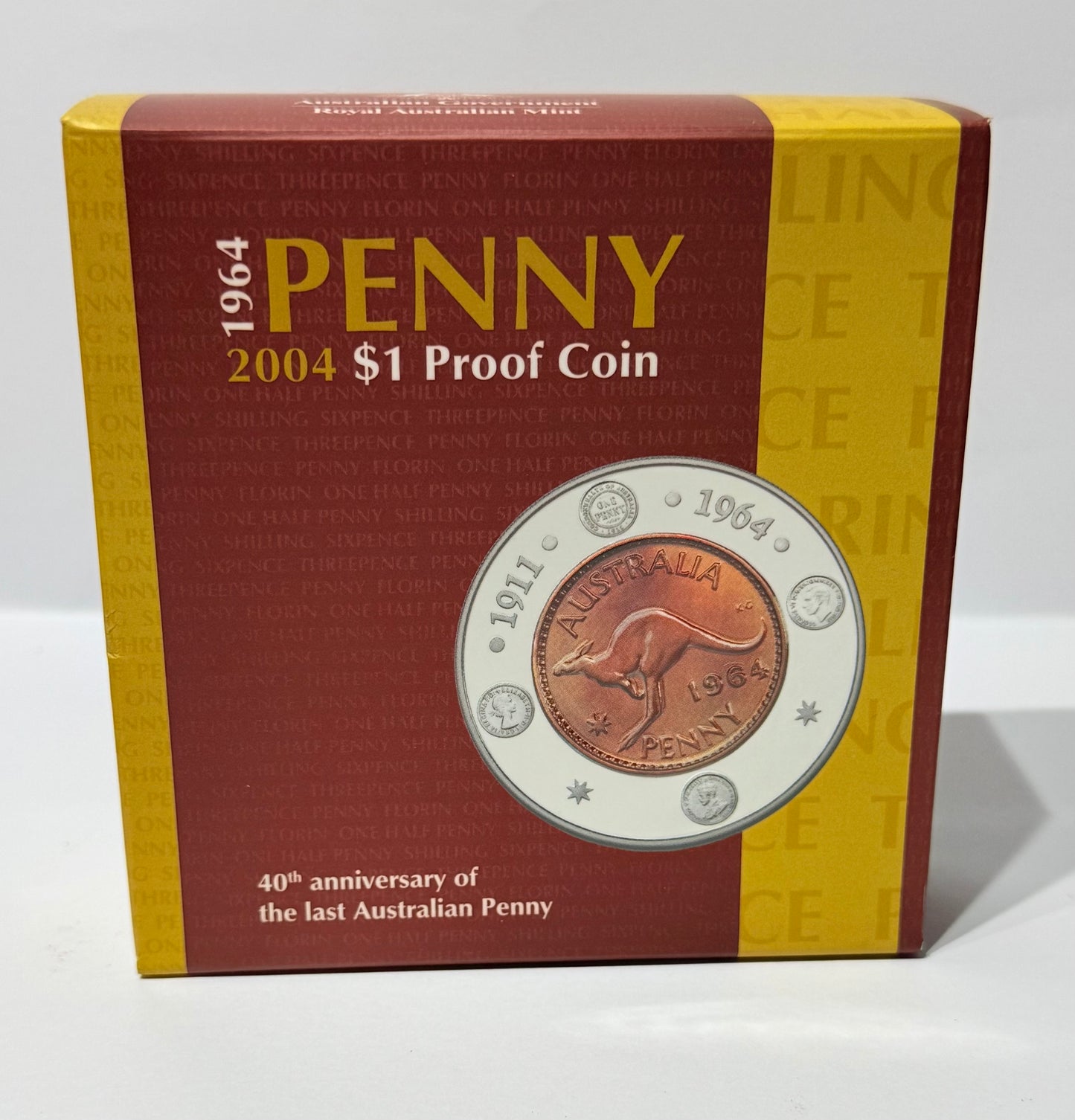 2004 $1 Silver Proof Coin - 40th Anniversary of the last Penny
