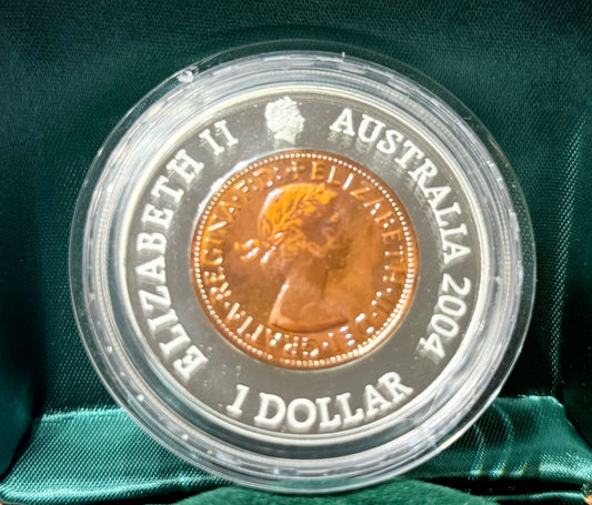 2004 $1 Silver Proof Coin - 40th Anniversary of the last Penny