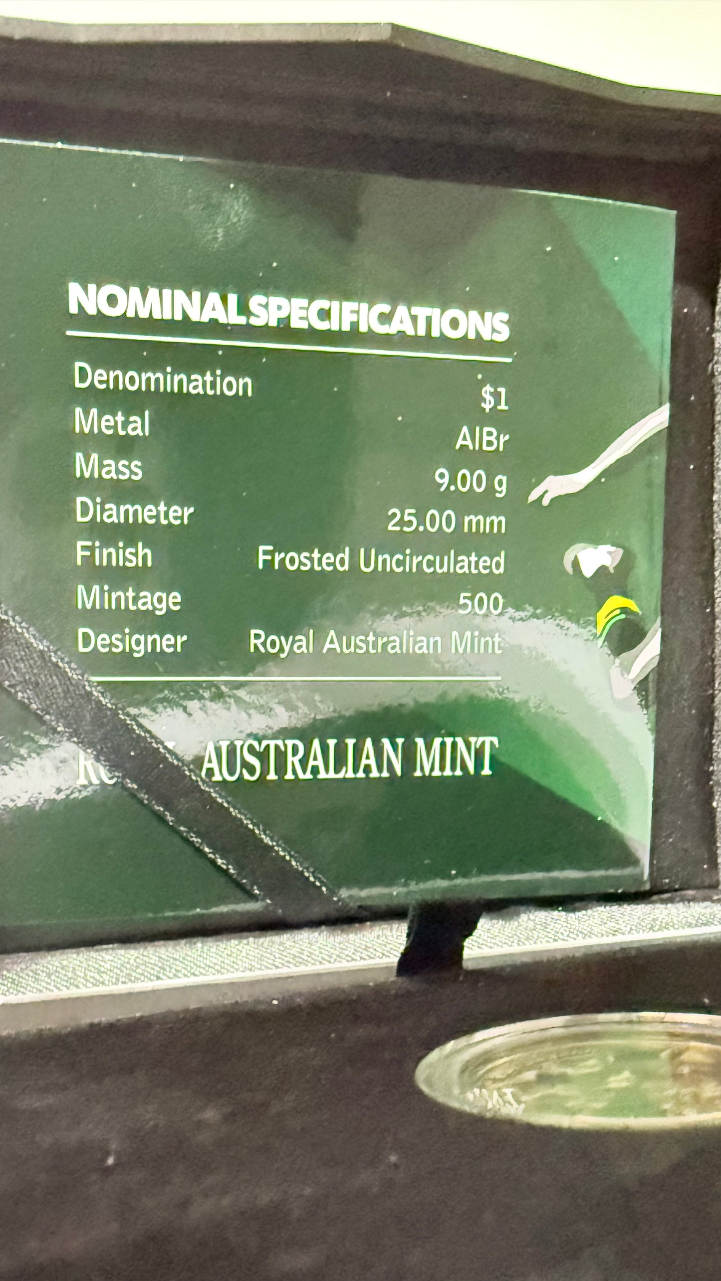 2015 $1 Coloured Frosted Uncirculated Coin - Moments That Matter - NRL Grand Finals