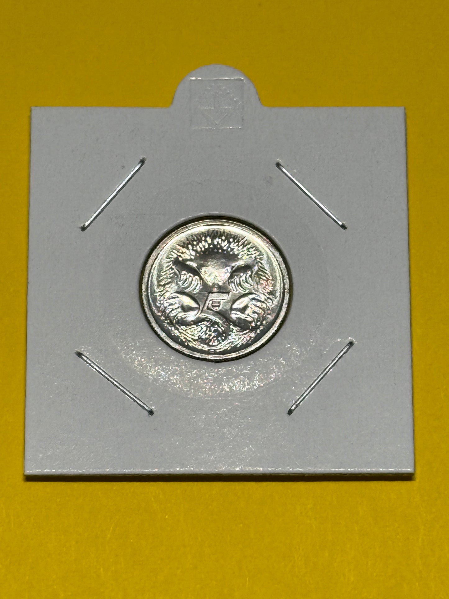 1988 5 Cent Coin - Choice Uncirculated - Five Cent - ex mint set coin -in 2x2 - New Age Numismatics