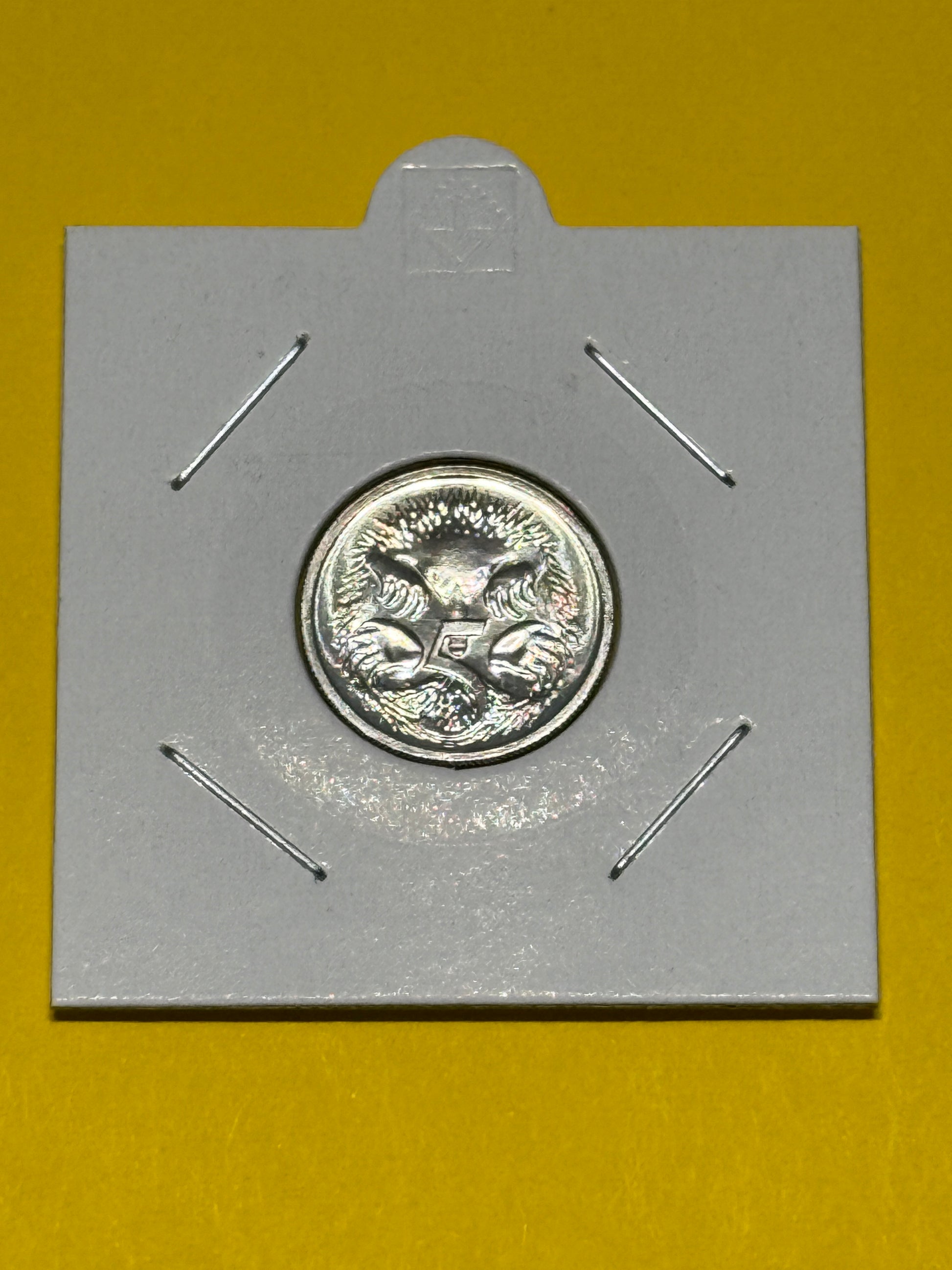 1988 5 Cent Coin - Choice Uncirculated - Five Cent - ex mint set coin -in 2x2 - New Age Numismatics