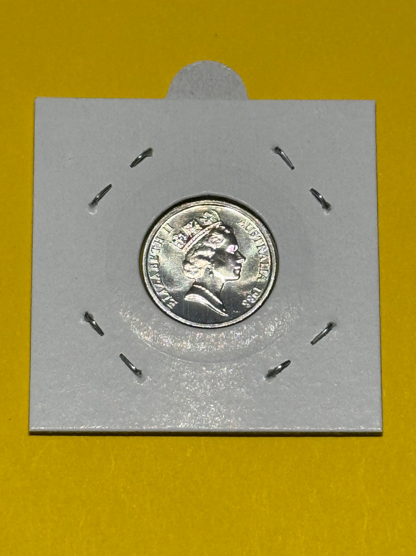 1988 5 Cent Coin - Choice Uncirculated - Five Cent - ex mint set coin -in 2x2 - New Age Numismatics