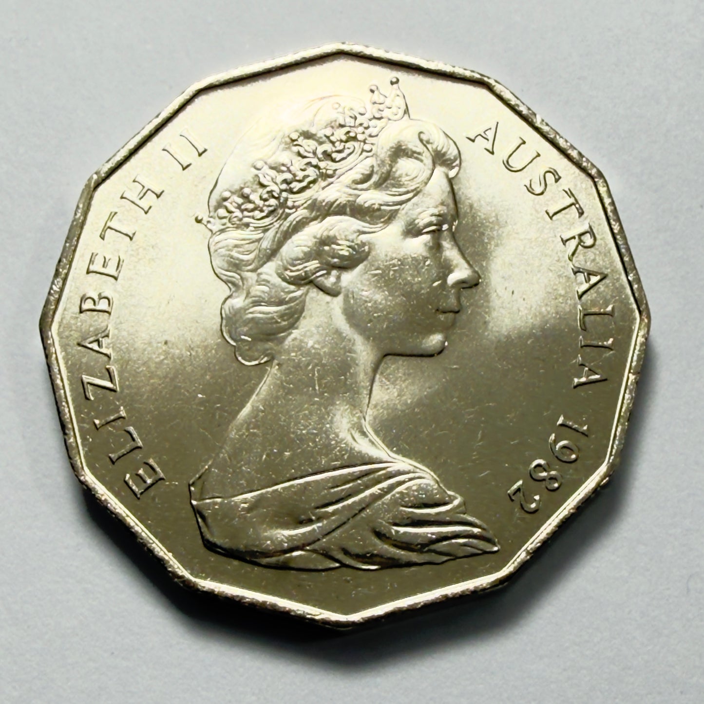 1982 50 Cent Coin - Uncirculated - Commonwealth Games - Ex Mint Roll - In 2x2